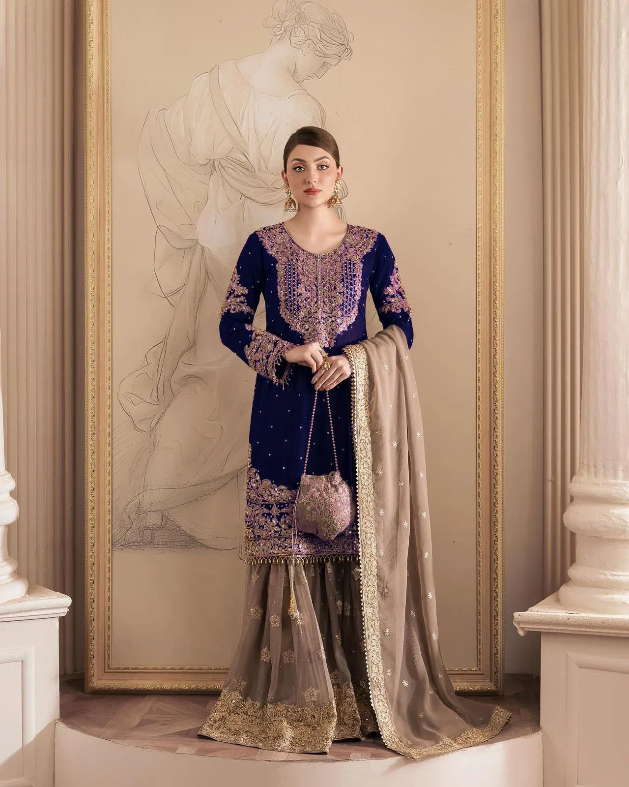 Kd 1486 Faux Georgette With Inner Readymade Suits Bulk Orders In India